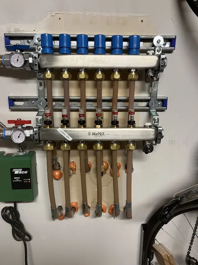 Plumber performing Gas Line Installation at a residential property in Little Britain